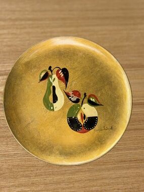 Vintage Georges Briard Gold Leaf Fruit Tray Mid Century Modern MCM